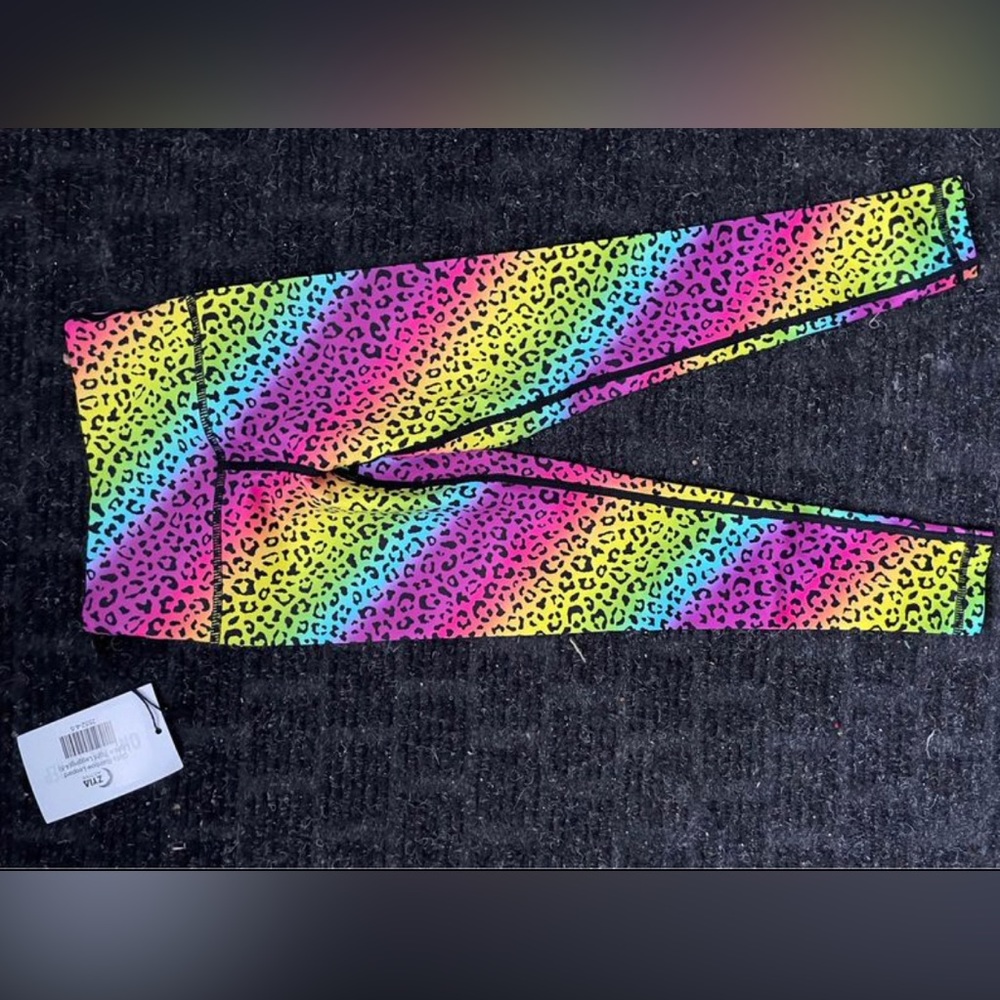 Zyia kids rainbow tights size 4